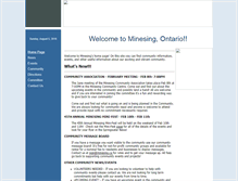 Tablet Screenshot of minesing.ca